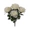 6-Pack: Cream Rose Bush with 7 Silk Flowers & Foliage, Floral Home by Artificial Flowers